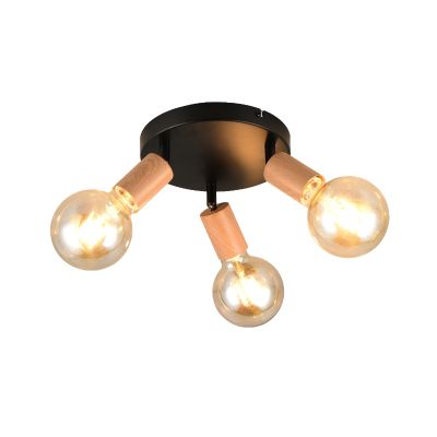 Braune Deckenstrahler Vintage, Rihab