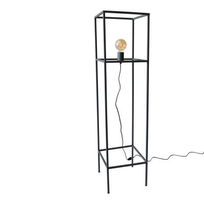 Industrielle Stehlampe Schwarz, Redox, mit Schalter