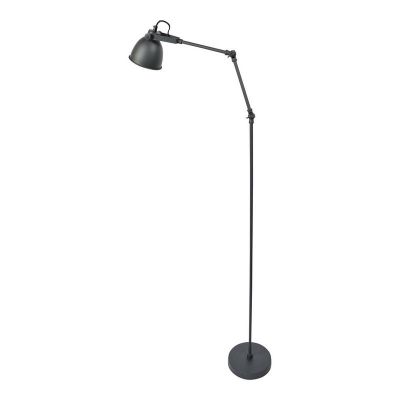 Industrielle Stehlampe Schwarz, Melco, mit Schalter