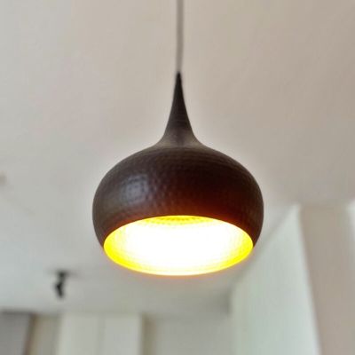 Industrielle Pendelleuchte Schwarz, Fayk