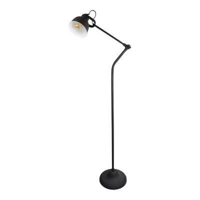 Industrielle Stehlampe Schwarz, Redon, mit Schalter