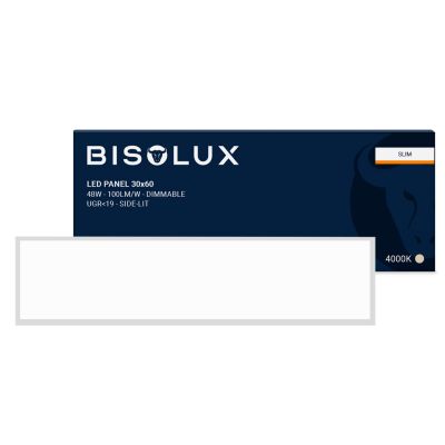 Bisolux LED Panel 120x30 - 38W - 4000K - Dimmbar - UGR<19 - Side-lit