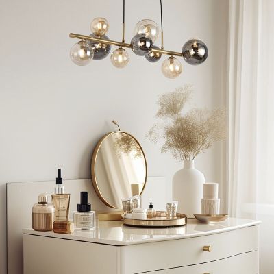 Design Pendelleuchte Messing, Saad