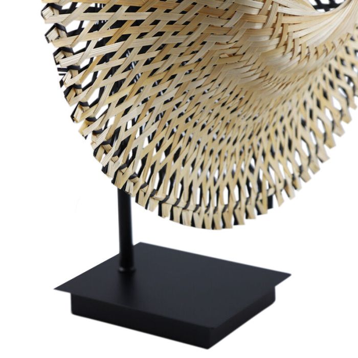 Rattan Tischleuchte Braun, Cordoba, mit Schalter