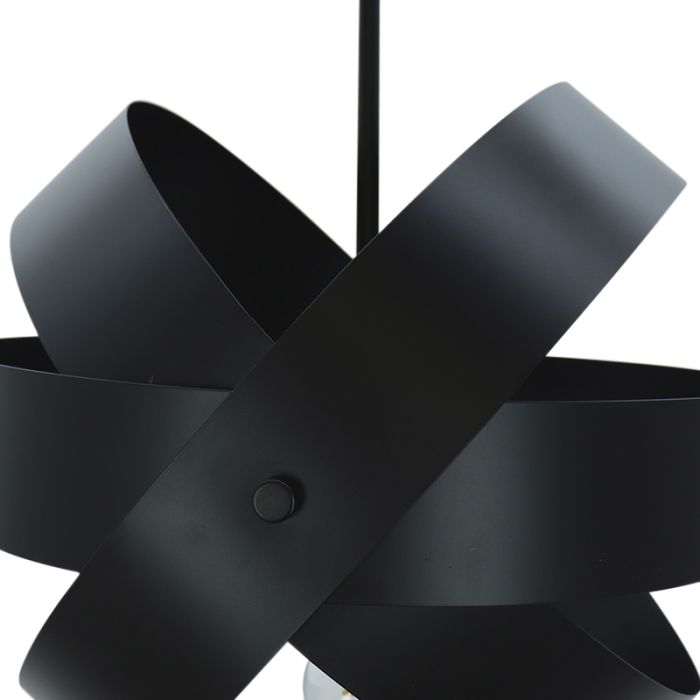 Metall Deckenleuchte Schwarz, Laury