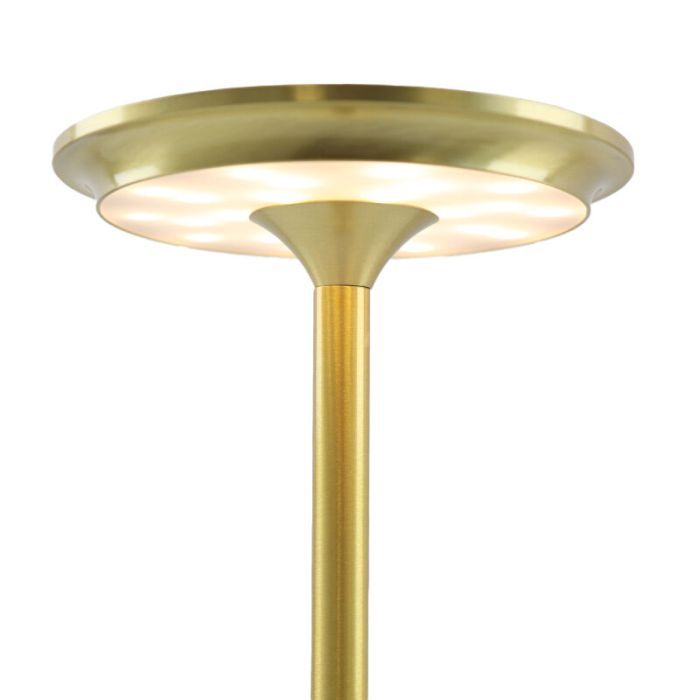 Moderne aufladbare Tischlampe Gold, Arvind, 3W, warm- bis kaltweiß einstellbare LED, mit Schalter