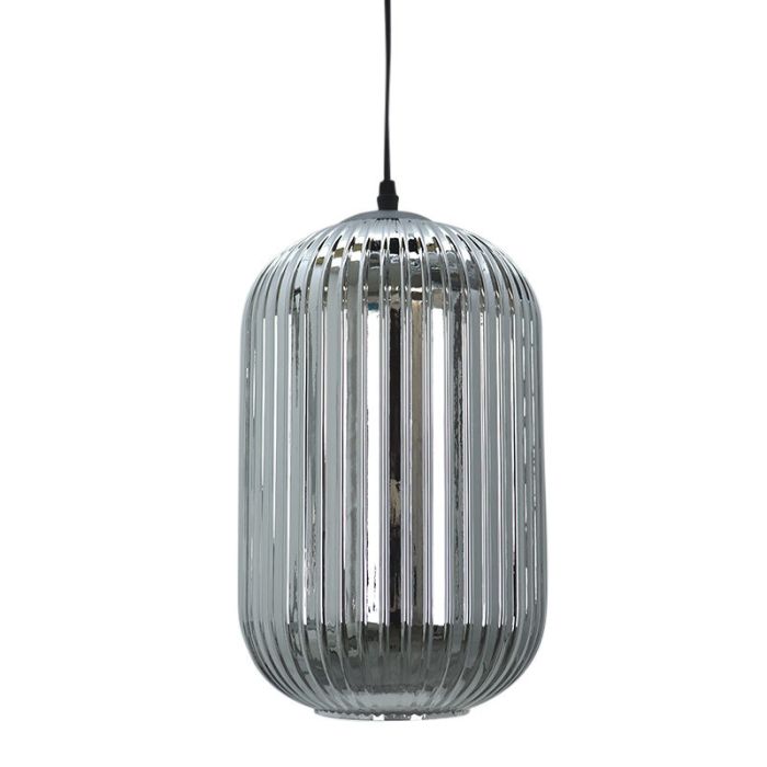 Retro Pendelleuchte Grau, Charlois