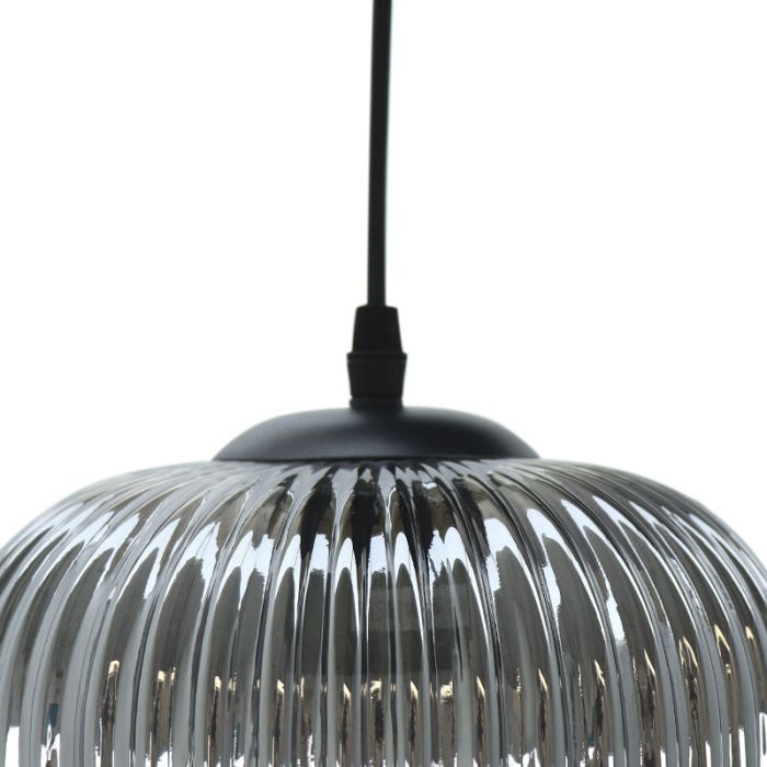 Retro Pendelleuchte Grau, Charlois