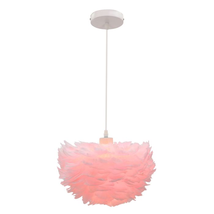 Stoff Pendelleuchte Rosa, Suzie