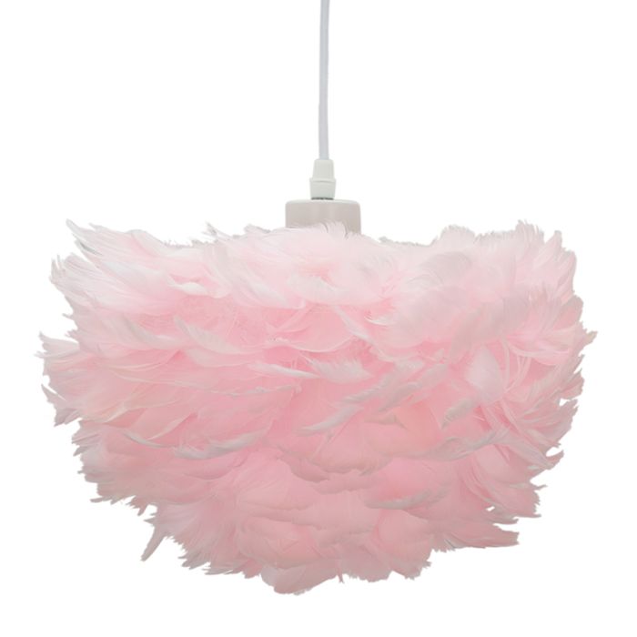 Stoff Pendelleuchte Rosa, Suzie