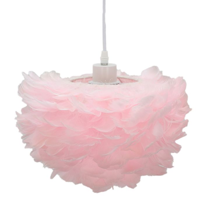 Stoff Pendelleuchte Rosa, Suzie