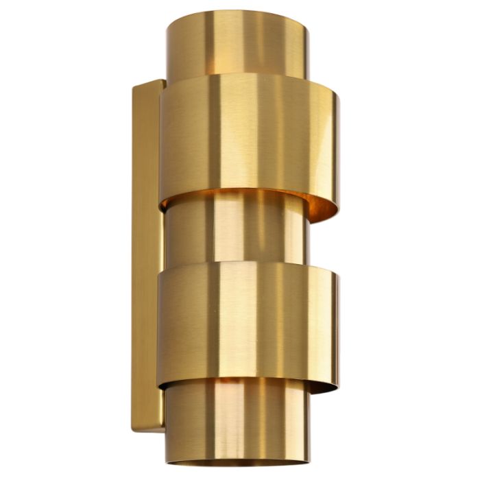 Moderne Wandleuchte Messing, Ludo