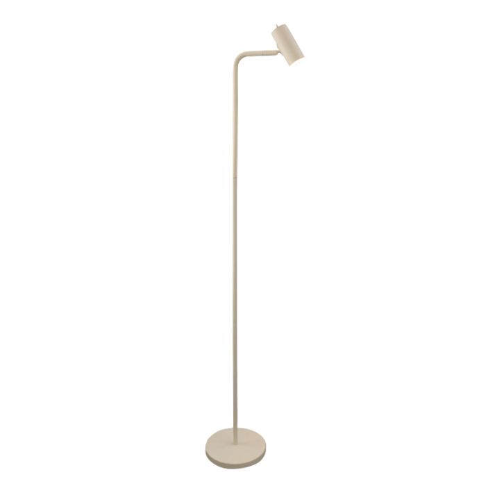Moderne Stehlampe Beige, Carlos, mit Schalter
