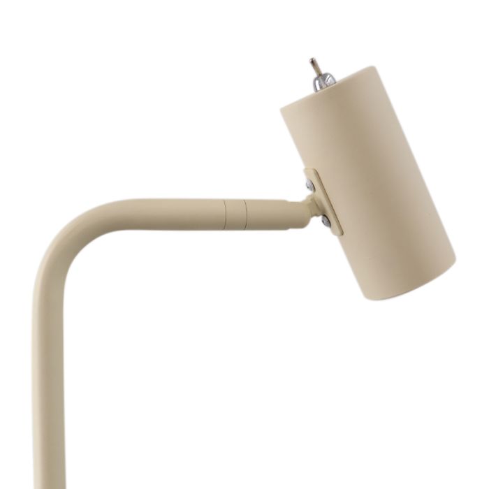 Moderne Stehlampe Beige, Carlos, mit Schalter