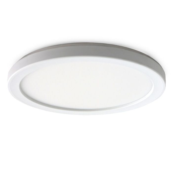 Kunststoff Badezimmer Deckenleuchte Weiß, Shivani, 8W, 3000K LED, IP44