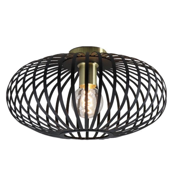 Industrielle Deckenlampe Gold, Lieve