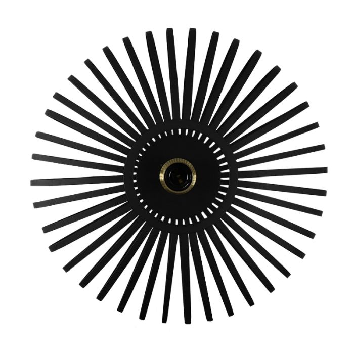 Industrielle Deckenlampe Gold, Lieve