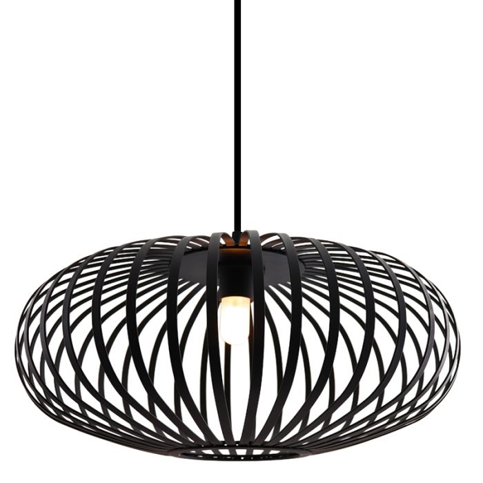 Industrielle Badezimmer Pendelleuchte Schwarz, Lieve, IP44