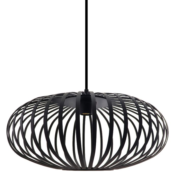 Industrielle Badezimmer Pendelleuchte Schwarz, Lieve, IP44