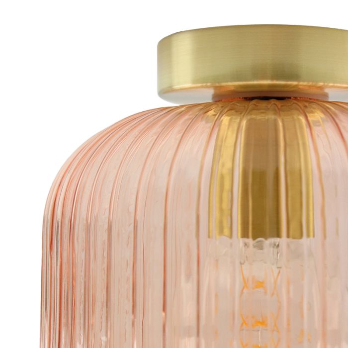 Retro Deckenleuchte Pink, Charlois