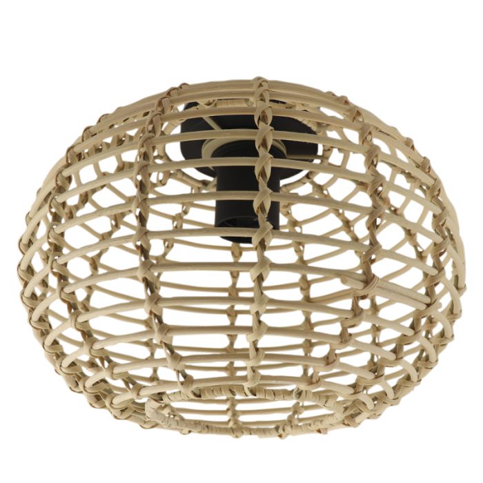Rattan Deckenleuchte Braun, Roza