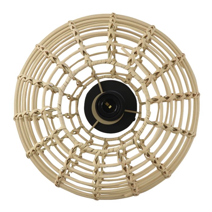 Rattan Deckenleuchte Braun, Roza