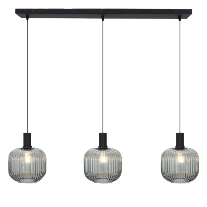 Retro Pendelleuchte Grau, Charlois