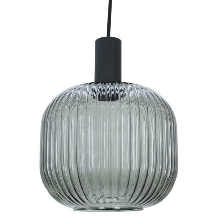 Retro Pendelleuchte Grau, Charlois