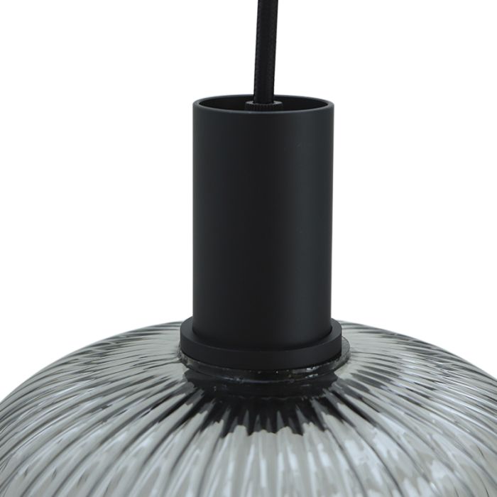 Retro Pendelleuchte Grau, Charlois