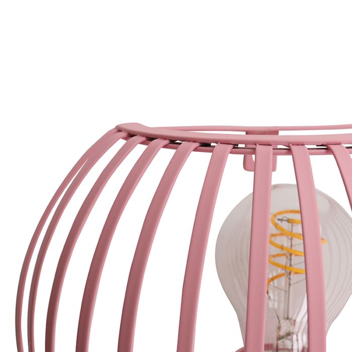 Industrielle Wandleuchte Rosa, Lieve, mit Schalter