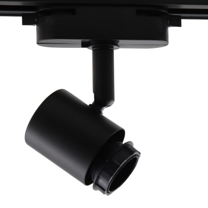Kunststoff 1 phase Schienen Lampe Schwarz,