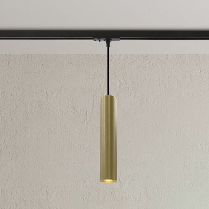Moderne 1 phase Schienen Lampe Messing, Nadi