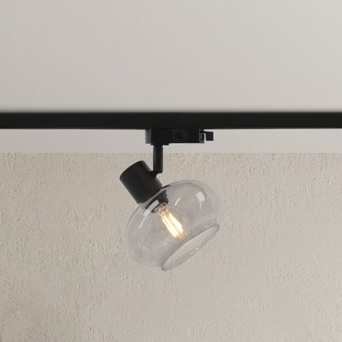 Design 1 phase Schienen Lampe Grau, Skip
