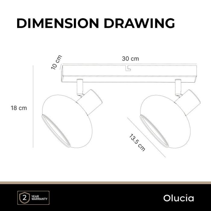 Design Deckenstrahler Weiß, Skip