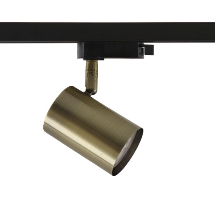 Moderne 1 phase Schienen Lampe Bronze, Elena