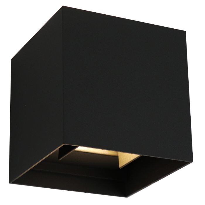 Moderne Smart Wandleuchte Schwarz, Dion, 6W, RGBW LED, IP65