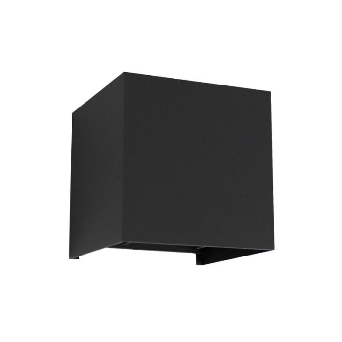 Moderne Smart Wandleuchte Schwarz, Dion, 6W, RGBW LED, IP65
