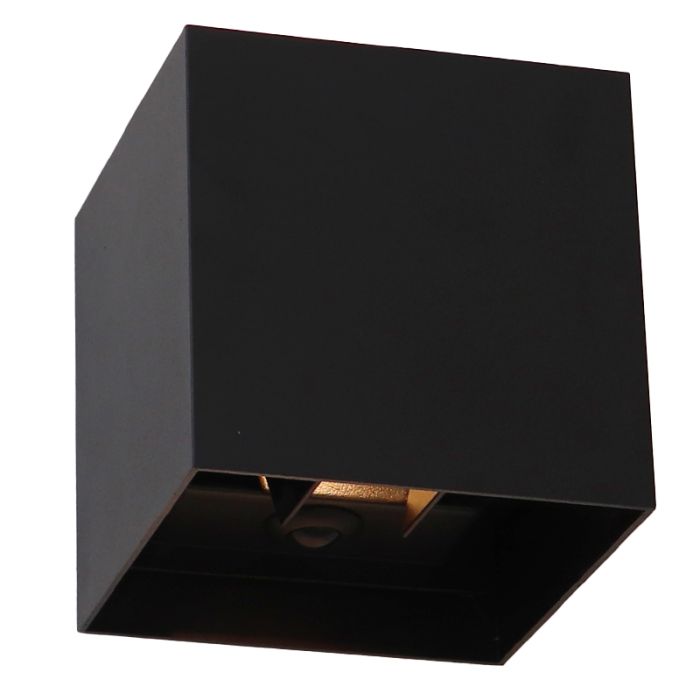 Moderne aufladbare Wandleuchte Schwarz, Dion, 1W, 2700K LED, IP44