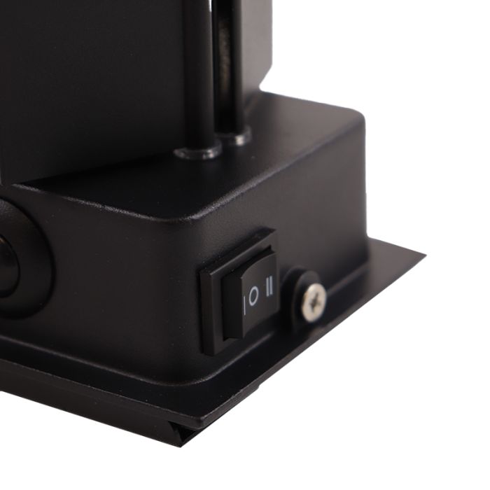 Moderne aufladbare Wandleuchte Schwarz, Dion, 1W, 2700K LED, IP44