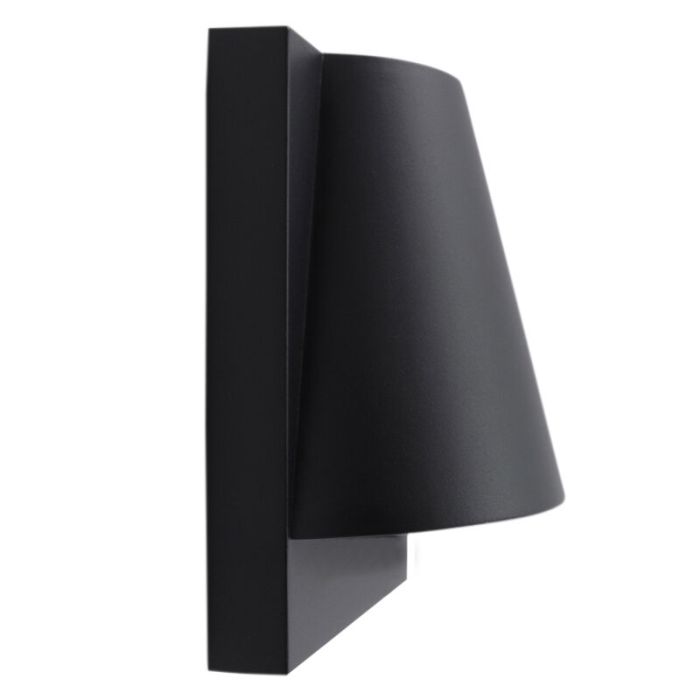 Moderne Außen Wandleuchte mit Dämmerungsmelder Schwarz, Luana, IP43