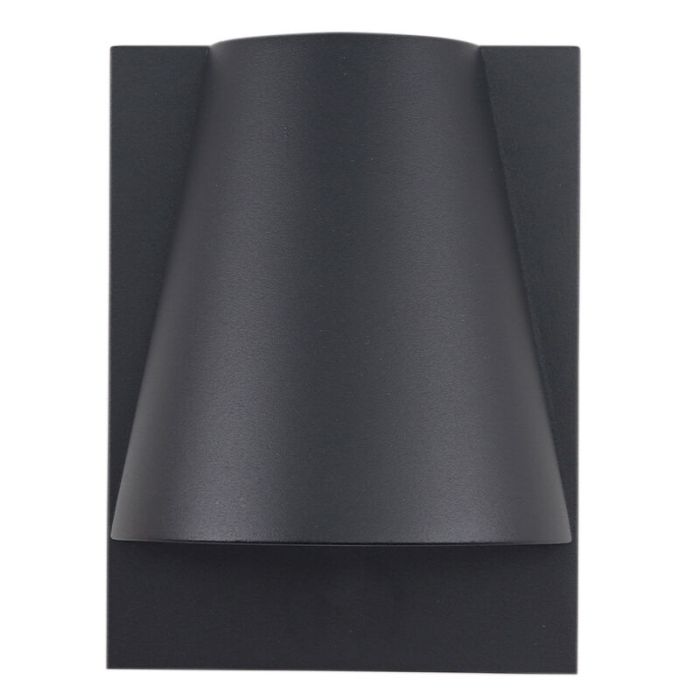 Moderne Außen Wandleuchte mit Dämmerungsmelder Schwarz, Luana, IP43