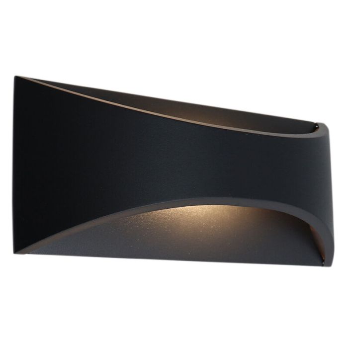 Moderne Außenleuchte Schwarz, Thuy, 6W, 3000K LED, IP65