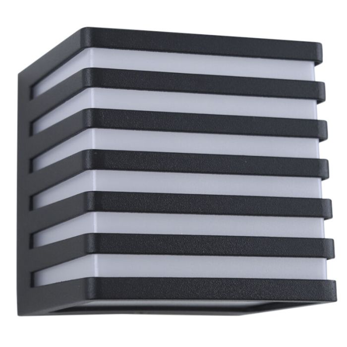 Moderne Außenleuchte Schwarz, Lenny, 9W, 3000K LED, IP54