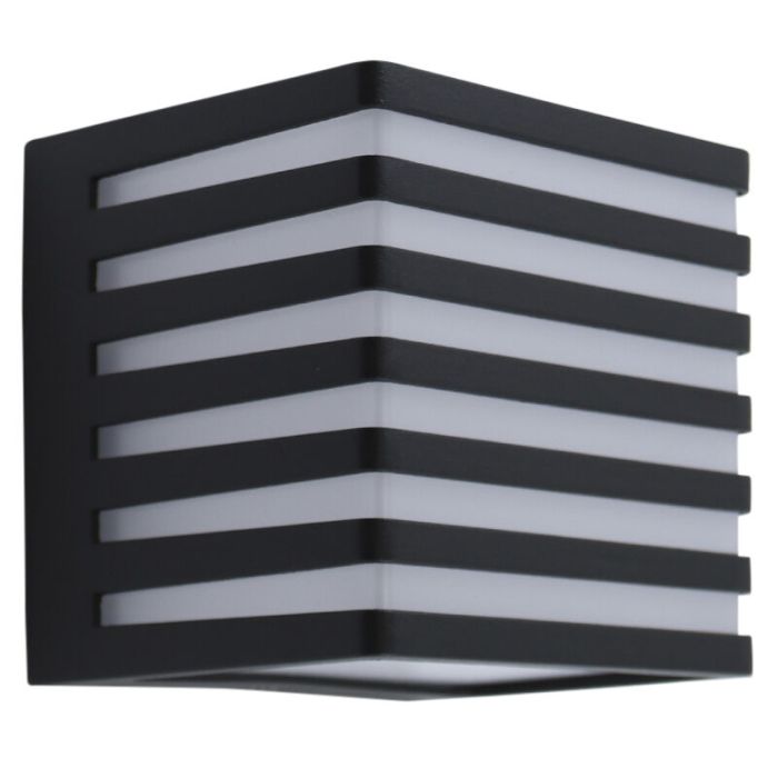 Moderne Außenleuchte Schwarz, Lenny, 9W, 3000K LED, IP54