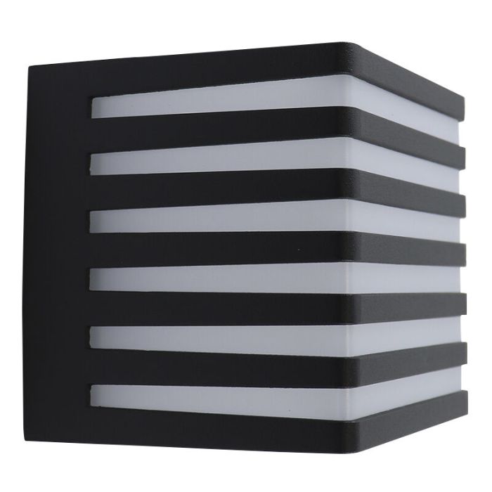 Moderne Außenleuchte Schwarz, Lenny, 9W, 3000K LED, IP54