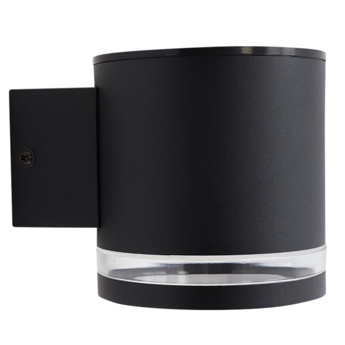 Moderne Solar Außen Wandleuchte Schwarz, Tommy, 1W, 2700K LED, IP54