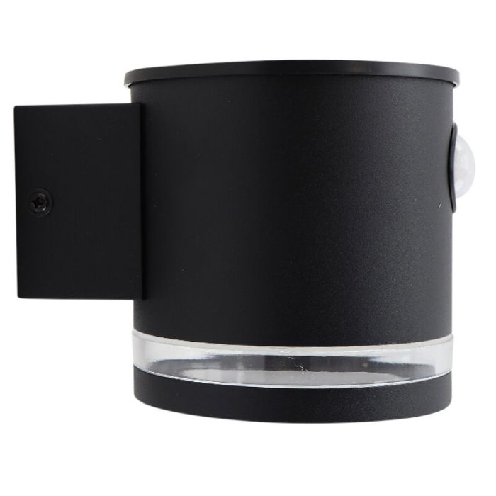 Moderne Solar Außen Wandleuchte Schwarz, Tommy, 1W, 2700K LED, IP54