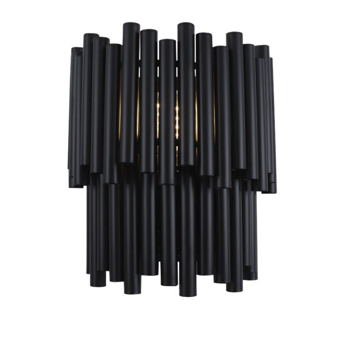 Moderne Wandleuchte Schwarz, Joelle, mit Schalter
