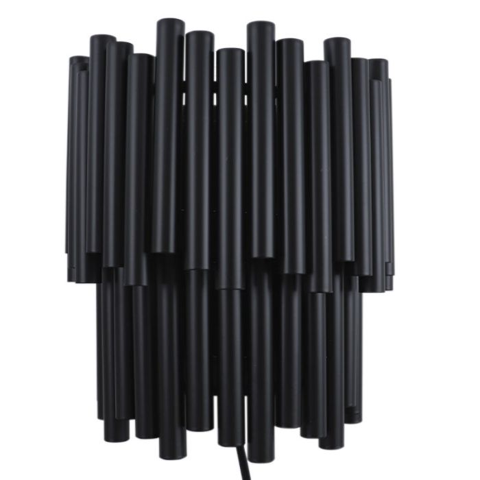 Moderne Wandleuchte Schwarz, Joelle, mit Schalter