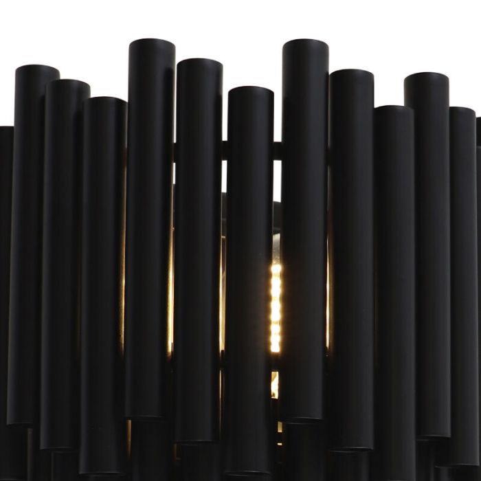 Moderne Wandleuchte Schwarz, Joelle, mit Schalter